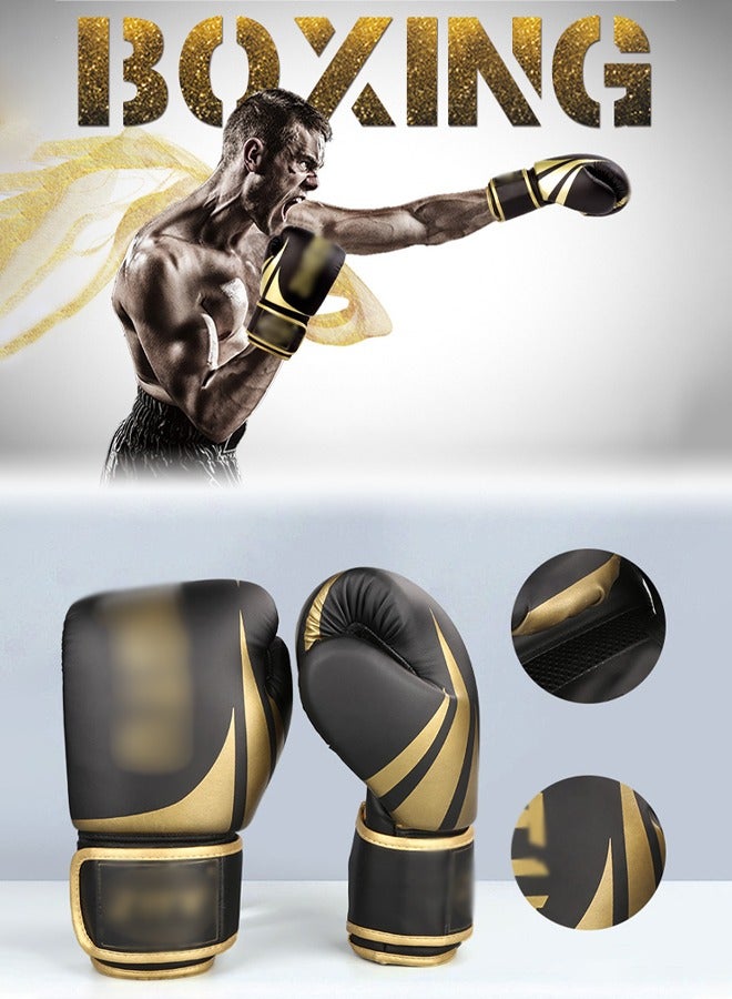 14OZ Boxing Gloves PU Leather, Muay Thai Kickboxing MMA Sparring Training, Professional Training Gloves, Padding, Punch Bags Speed Ball Focus Pads Workout Gloves - Image 1