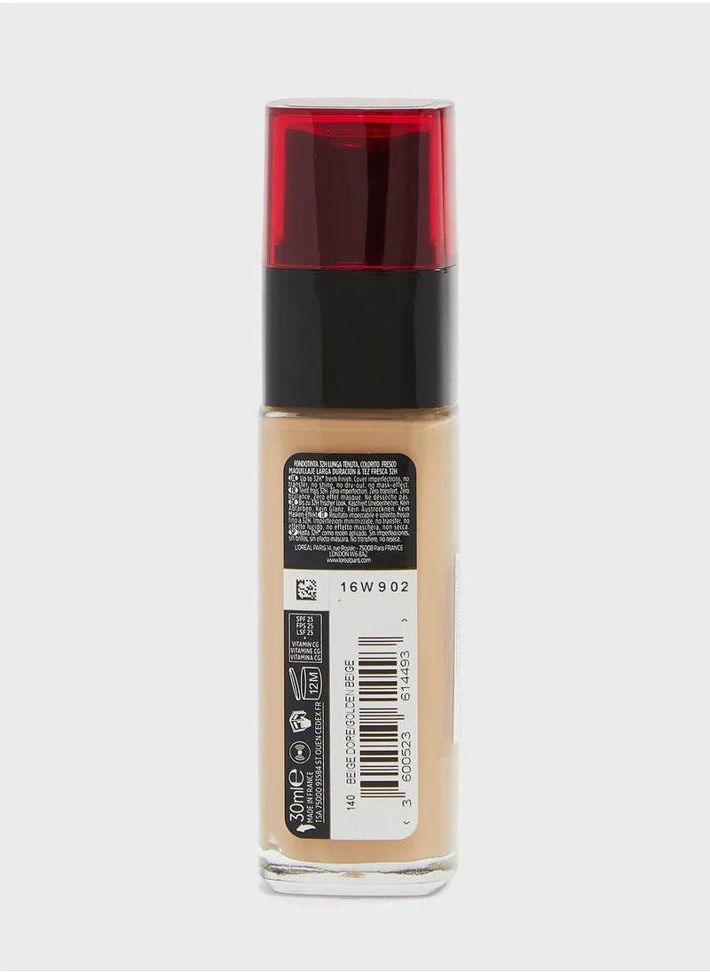 L'OREAL PARIS Infallible Liquid Foundation - 140 Golden Beige