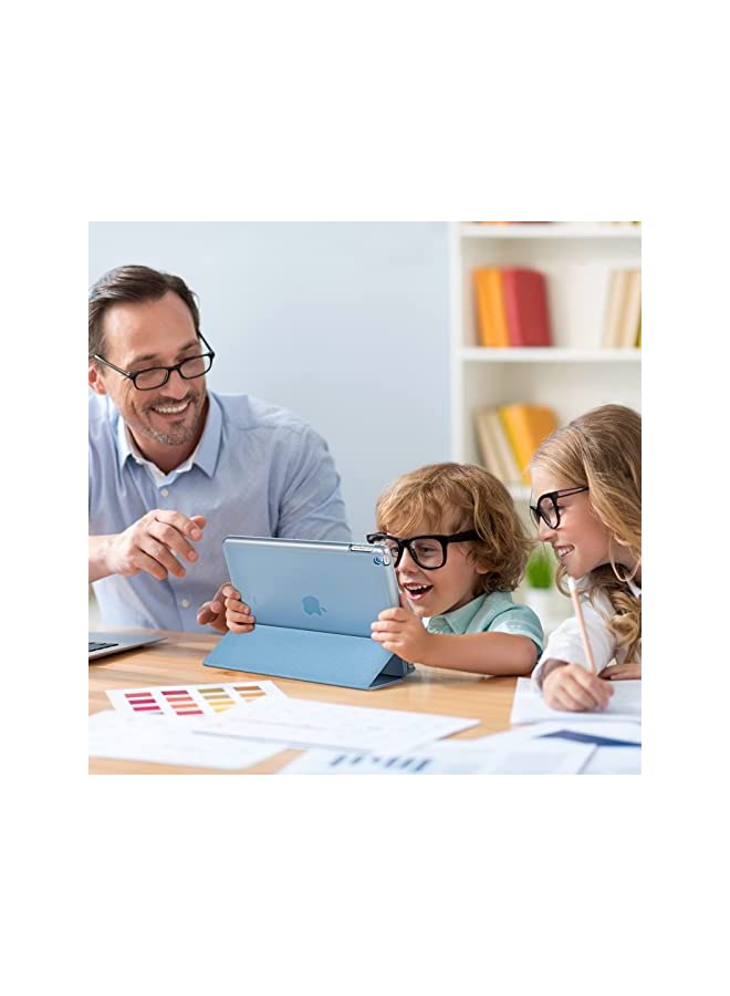 Procases ProCase iPad 10.2 Case 9th Gen 2021/ iPad 8th Gen 2020/ 7th Gen 2019, Slim Stand Hard Back Shell Protective Smart Cover Case for 10.2 Inch iPad 9/8/7 -Skyblue - Image 5