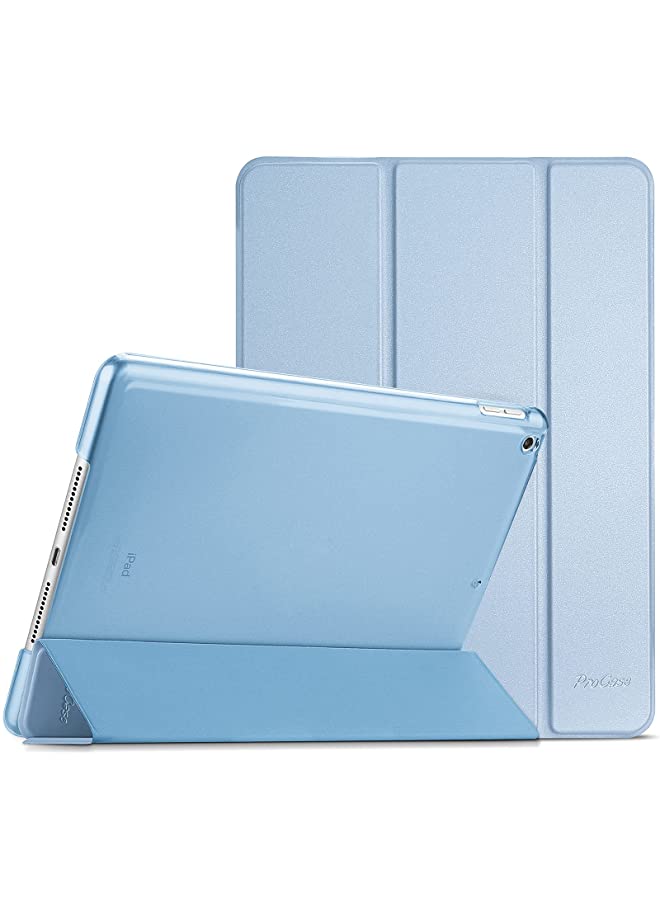 Procases ProCase iPad 10.2 Case 9th Gen 2021/ iPad 8th Gen 2020/ 7th Gen 2019, Slim Stand Hard Back Shell Protective Smart Cover Case for 10.2 Inch iPad 9/8/7 -Skyblue - Image 1