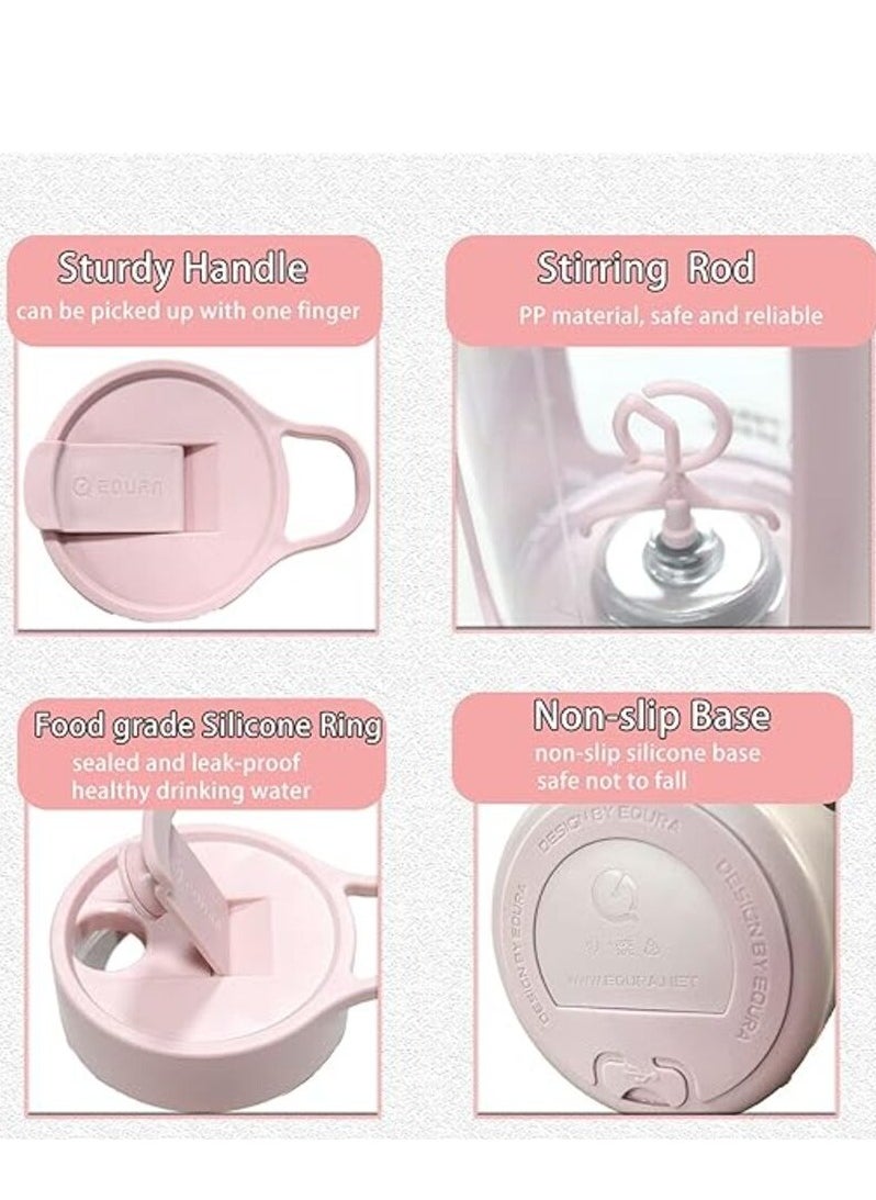 Generic - 500ml Electric Shaker Protein Shaker Bottles 22oz - Portable 2-mins Mixer Cup for Smooth Shakes & Supplements, Self Stirring Mug for Coffee, milk powder, oatmeal, milkshake (Pink) - Image 1