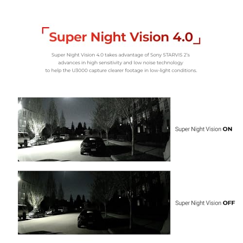 THINKWARE U3000, 4K Front Dash Cam, STARVIS 2 Sensor Super Night Vision, Car Camera 5GHZ Wi-Fi GPS Radar Buffered Parking Mode, Free 64GB Card, CPL Filter, Speed Camera Alerts, 12V Power Cable - Image 3