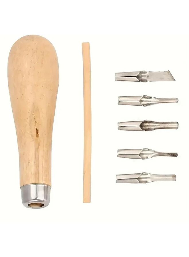 Wood Linoleum Cutter Set 1 Set DIY Carving Tool Kit For Printmaking Block Printing - Image 1