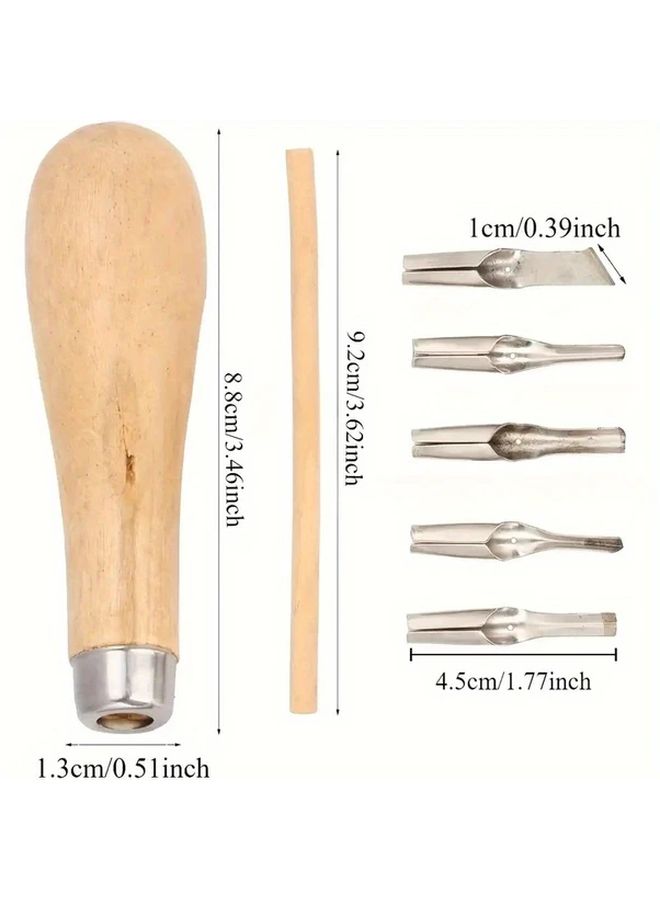 Wood Linoleum Cutter Set 1 Set DIY Carving Tool Kit For Printmaking Block Printing - Image 4