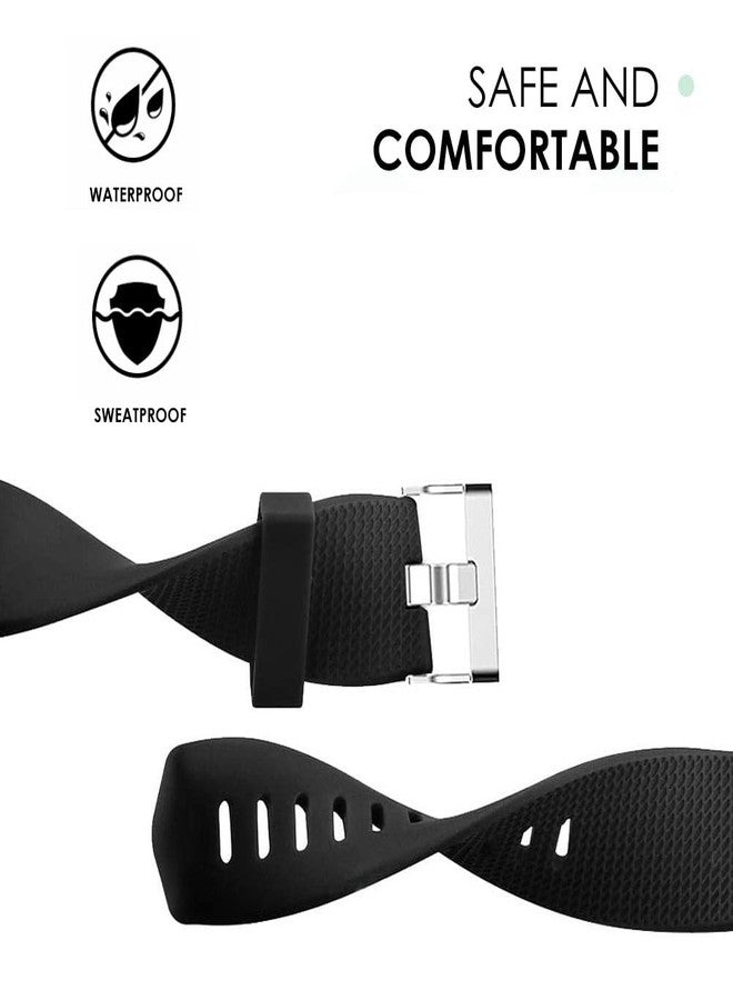 ENJOYPRO Replacement Bands for Fitbit Charge 2, Special Edition Replacement Wristbands for Fitbit Charge 2 (Small, Black) - Image 2