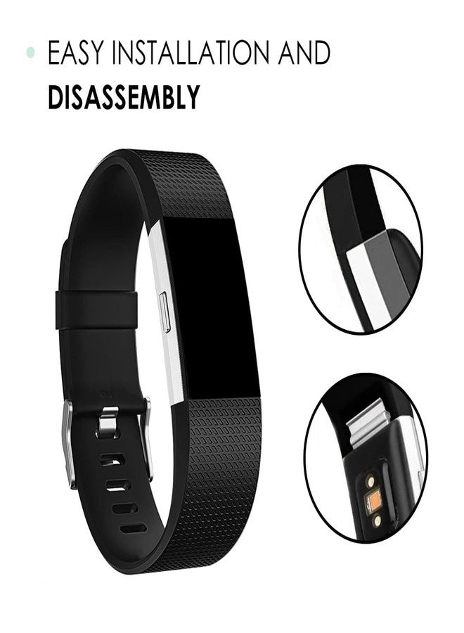 ENJOYPRO Replacement Bands for Fitbit Charge 2, Special Edition Replacement Wristbands for Fitbit Charge 2 (Small, Black) - Image 3