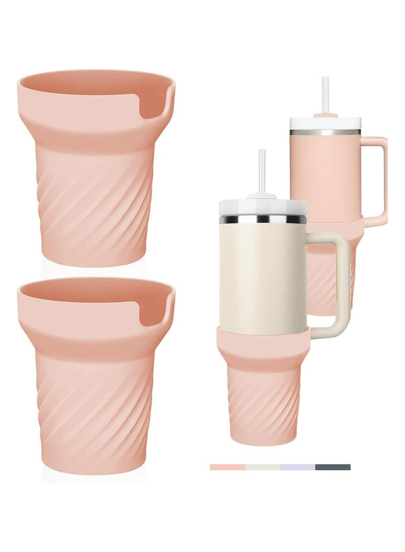 Silicone Cup Boot for Stanley 40oz Tumbler with Handle Cup,Water Cup Silicone Protective Bottom Cover Case, Reduces Noise Scratches Protective Cup Accessories  - Image 1