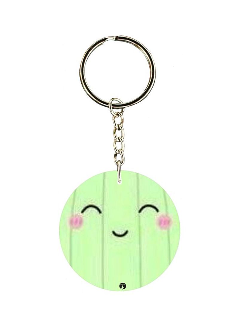 RKN Smile Printed Double Sided Keychain