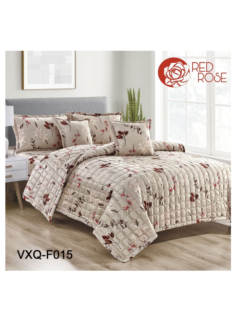 Double winter floral velvet compressed mattress
