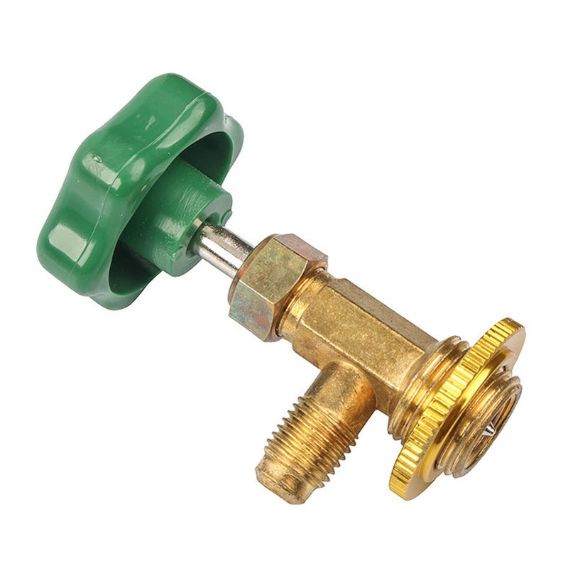 Silver Alloy Metal Refrigerant Charging Valve for Air Conditioning and Refrigerator Maintenance Fits Most Small Cans of Refrigerant With Anti Backflow Design - Image 2