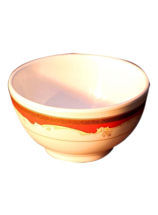 Royalford Melamine Rice Bowl Beige/Orange 3.5inch - Image 1