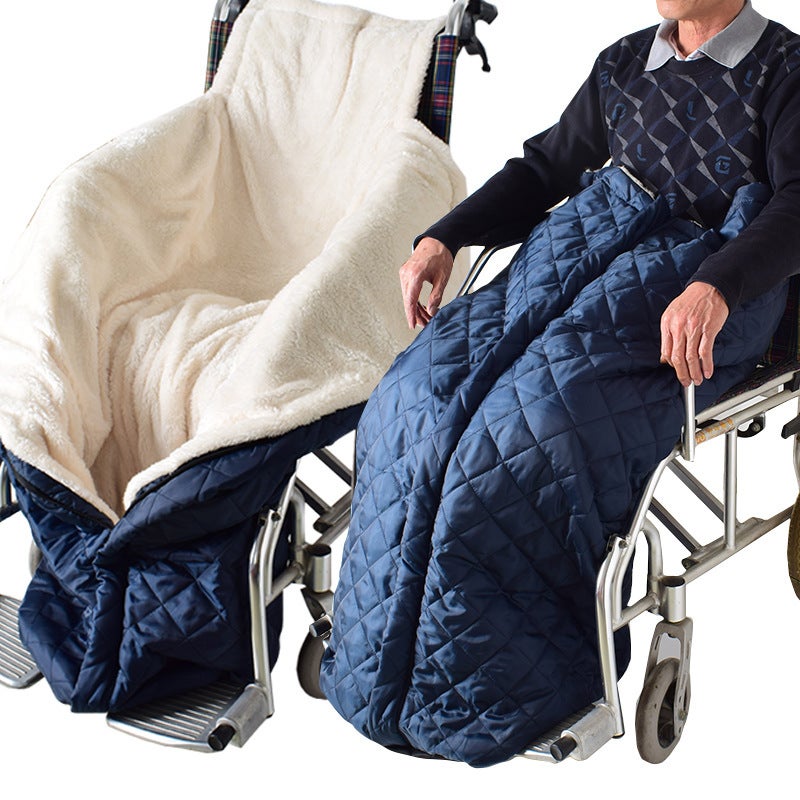 Half-Pack Warm Blanket Cover Blanket Thick Fleece Insulation Winter Care Supplies For The Elderly - Image 2