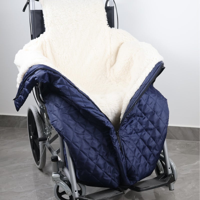 Half-Pack Warm Blanket Cover Blanket Thick Fleece Insulation Winter Care Supplies For The Elderly - Image 3
