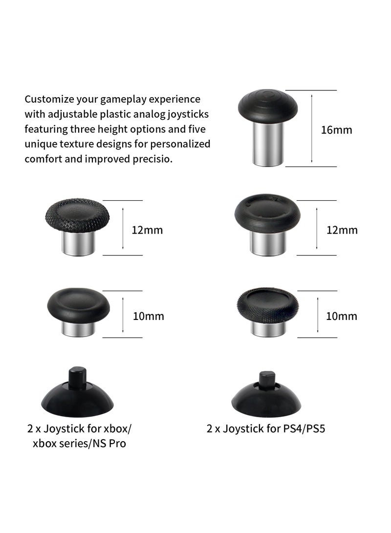 Replacement Thumbsticks for PS4/PS5 Xbox One S/X  Controllers, Joysticks Repair Kit for Xbox Series S/X/NS-Pro  - Image 4