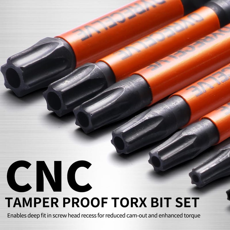 DYRECELVE 12-Pack Impact Security Torx Bit Set (T5-T40) 3-Inch Long, S2 Steel, Professional Tamper Proof Star Bits Set, with 1/4" Hex Shank, Magnetic & High Torque for Automotive/Electronics/DIY - Image 5