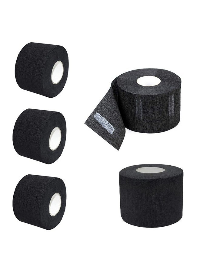 UPSTORE 100Counts Black Disposable Barber Neck Paper Strips Professional Stretchy Paper Neck Band Hairdressing Tool For Salon Hair Washing Cutting Shaving Styling Coloring - Image 5