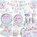 Yingoto 225pcs 10th Birthday Decorations for Girl Double Digits Birthday Girl Thickened Plates and 2 Tablecloths for Parties and Gatherings In My Double Digits Era Tableware Set Serves 25 - Image 3