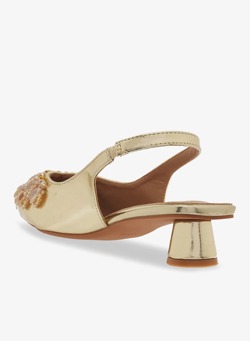 Khizana  Embellished Detail Mid Heel Pumps for Women | Best Price UAE