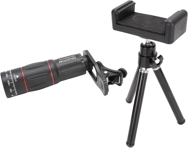 Universal 28X Telephoto Lens with 0 6X Wide Angle 20X Macro and 198 Fisheye for Smartphone Photography - Image 2