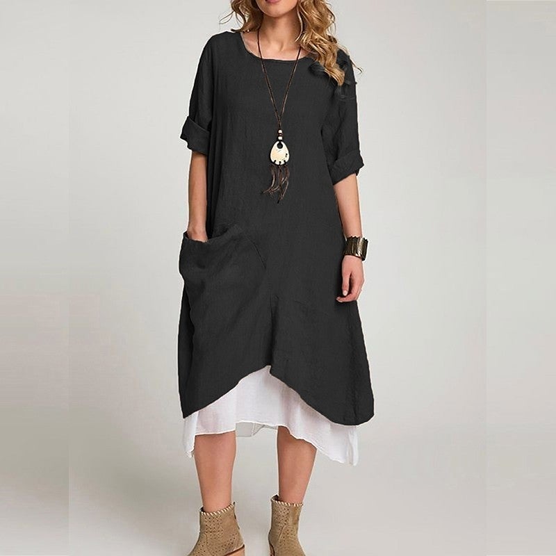 Barbora Pocketed Midi Dress  - Image 2