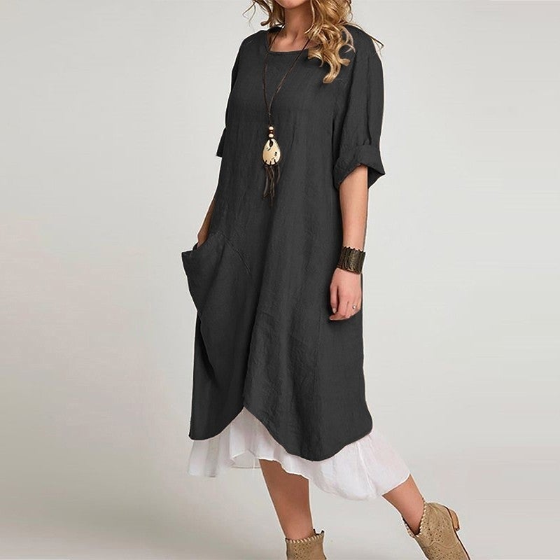 Barbora Pocketed Midi Dress  - Image 1