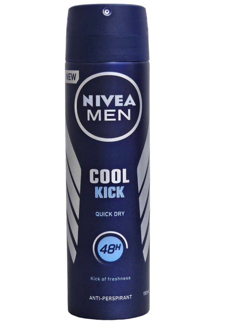 Quick-dry anti-perspirant cool Kick150 ml