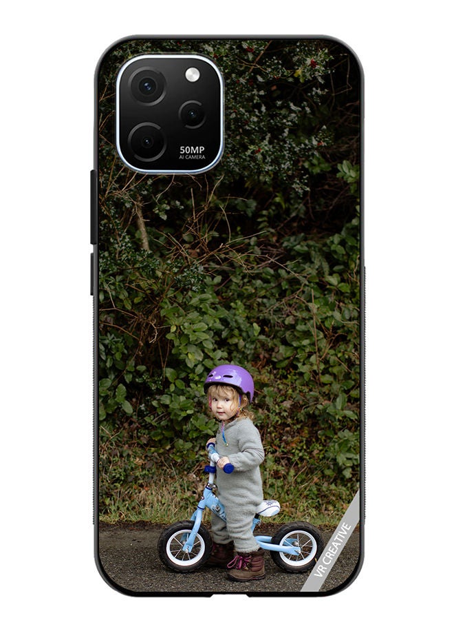 VR CREATIVE Protective Case Cover For Huawei Enjoy 50z Bicycle Baby Design Multicolour - Image 1