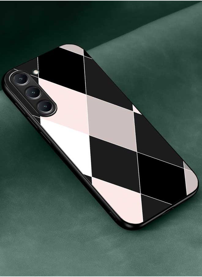 Okteq - TPU Protection and Hybrid Rigid Back Cover Case Multicolored Shapes for Samsung Galaxy S23+ Plus - Image 1