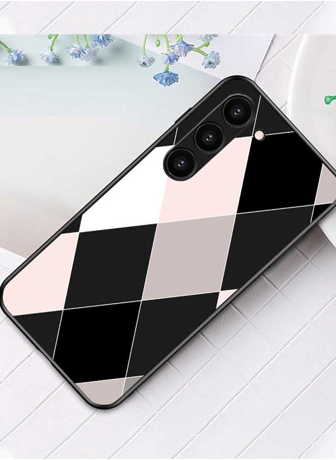 Okteq - TPU Protection and Hybrid Rigid Back Cover Case Multicolored Shapes for Samsung Galaxy S23+ Plus - Image 1