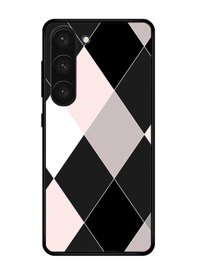 Okteq - TPU Protection and Hybrid Rigid Back Cover Case Multicolored Shapes for Samsung Galaxy S23+ Plus - Image 1