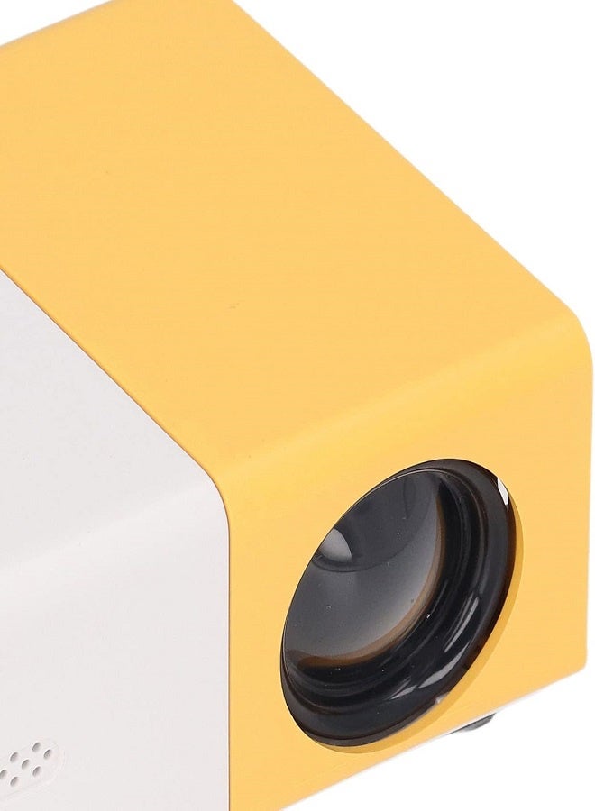 LED Portable Mini Projector Smart Home Theater - Yellow/White - Image 5