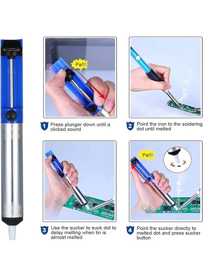 إيروريكس مجموعة أدوات لحام بمكواة لحام كهربائية قابلة للتعديل بقوة 60 وات - Image 5