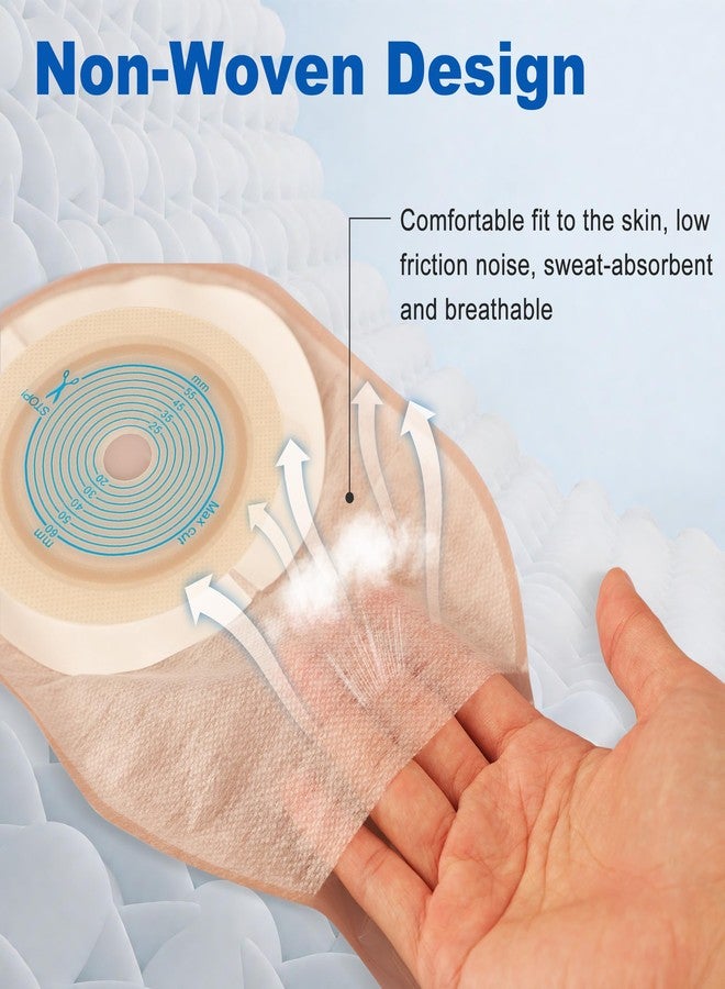 Evenpop Colostomy Bags - Portable & Comfortable, 20 PCS Skin-Friendly Ostomy Bag for Kids/Adults, One Piece with Closure Colostomy Supplies, 20-65mm Cut-to-Fit, Easy to Use - Image 3