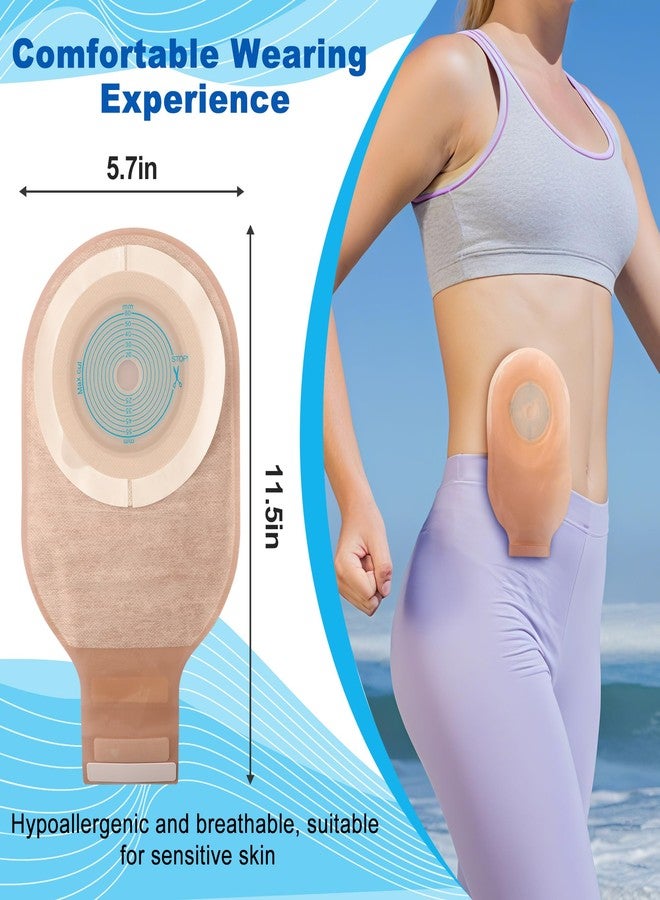 Evenpop Colostomy Bags - Portable & Comfortable, 20 PCS Skin-Friendly Ostomy Bag for Kids/Adults, One Piece with Closure Colostomy Supplies, 20-65mm Cut-to-Fit, Easy to Use - Image 2