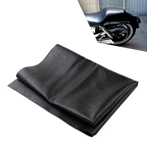 Downhill 1 PC Motorcycle Seat Cover PU Leather Scratchresistant and Sunresistant Seat Protector 3937 x 2756 DIY Cover Universal Seat Protector for Most Motorbike ATV Scooter Black - Image 1