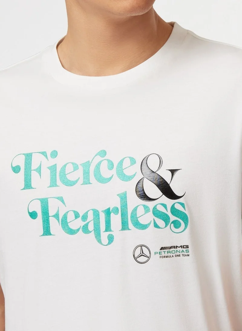 AMG Petronas Formula 1 Team  Mercedes-AMG Fierce and Fearless Graphic T-shirt  | Best Price UAE