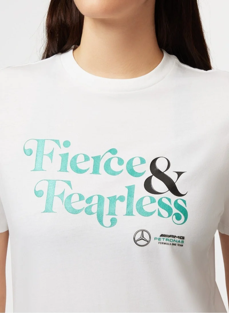 AMG Petronas Formula 1 Team  Mercedes-AMG Fierce and Fearless Graphic T-shirt  | Best Price UAE