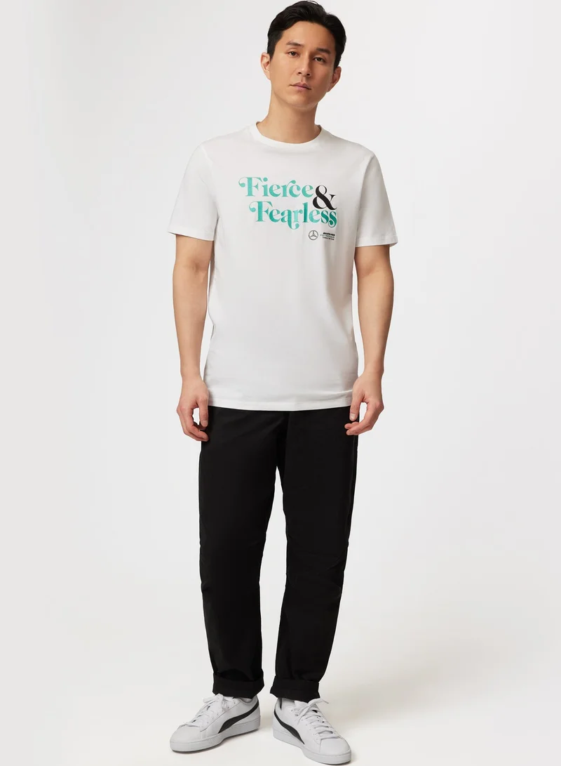 AMG Petronas Formula 1 Team  Mercedes-AMG Fierce and Fearless Graphic T-shirt  | Best Price UAE