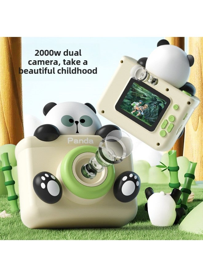 Toys Children's Cartoon Digital Camera Toy Birthday Gift Mini Camera Can Take Photos-Color:Husky Super Clear Dual Camera + Triangle Bracket +64G + Card Reader - Image 3
