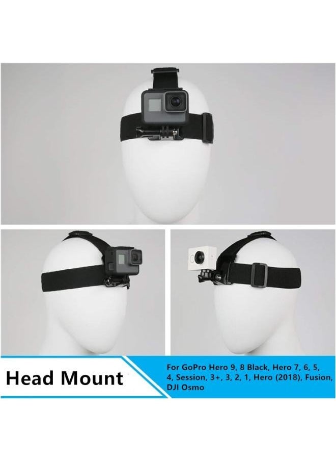 Generic Set of Chest Mount Harness Vest and Head Mount Strap for Action Camera Compatible with Action Camera  - Image 5