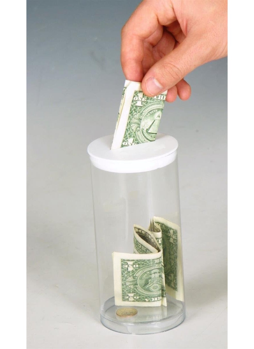 Displays2go Set of 24 3 x 6Inch Diameter Plastic Donation Can with Removable Lid  - Image 4