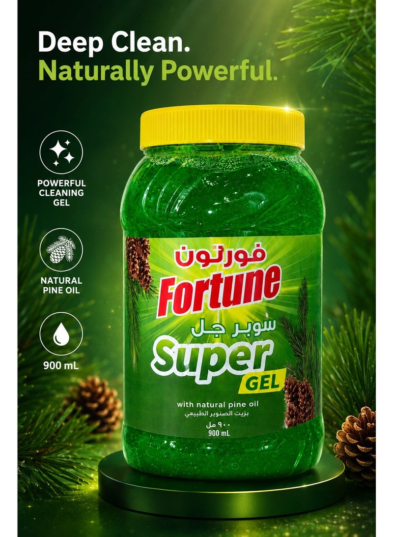 سوبر جل منظف متعدد الاستخدامات 900 مل بزيت الصنوبر الطبيعي – جل تنظيف للأرضيات والحمامات والمطابخ والسيارة للاستخدام المنزلي اليومي - Image 2