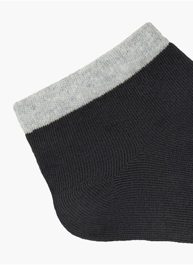 Lee Cooper - Solid Ankle Length Socks - Set of 5 - Image 1