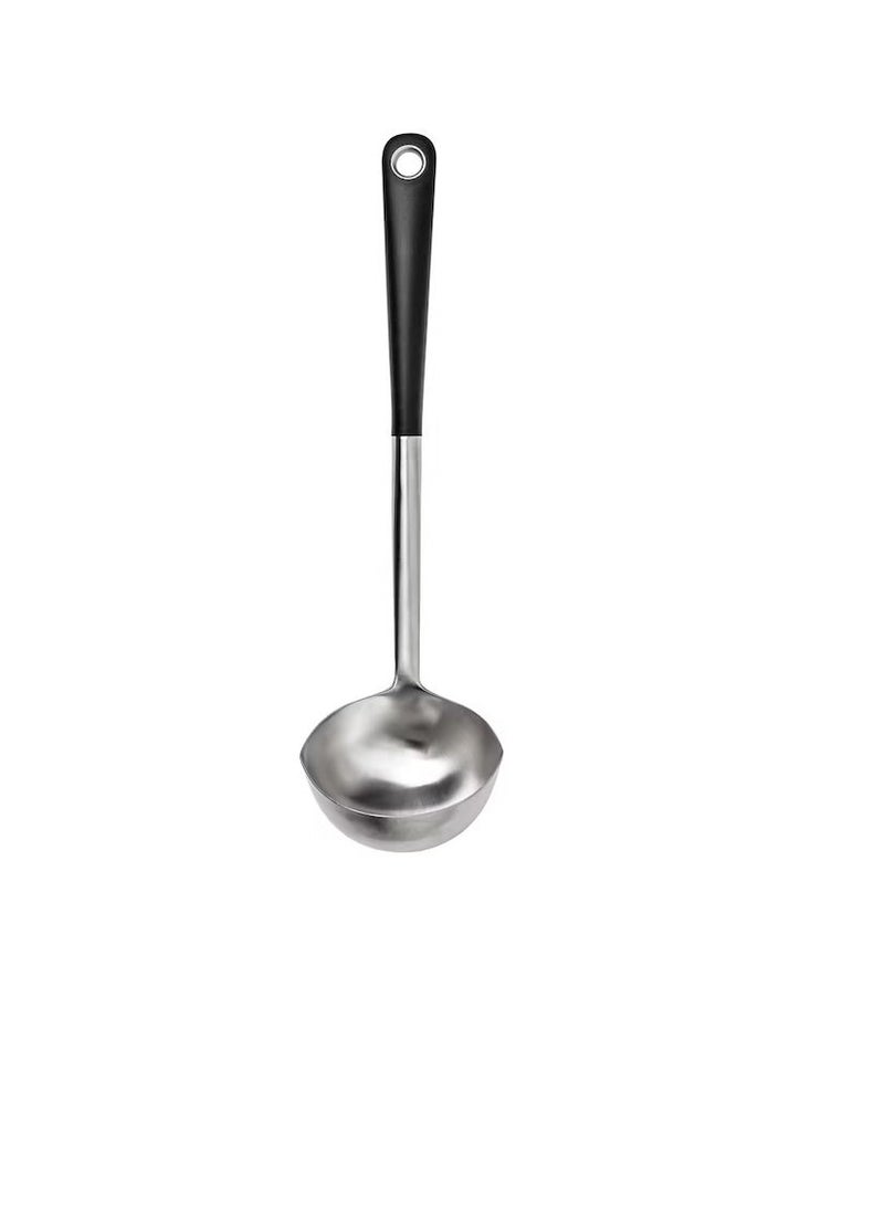 Soup ladle, stainless steel/black - Image 1