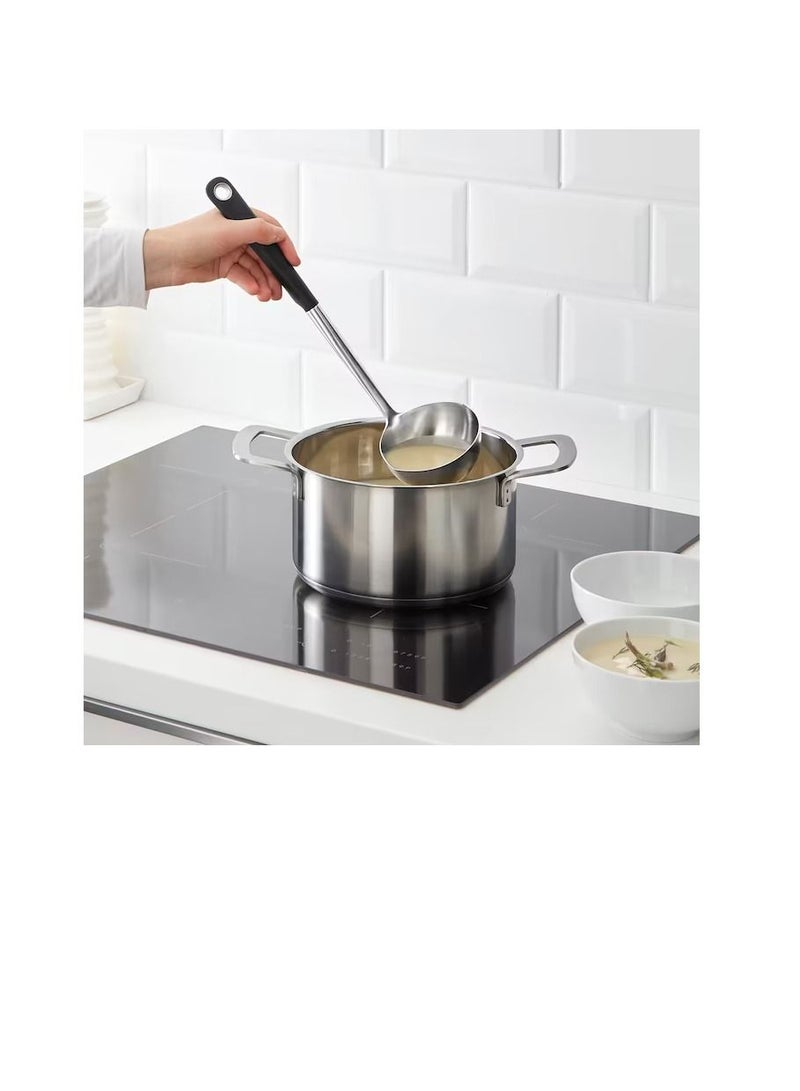 Soup ladle, stainless steel/black - Image 2