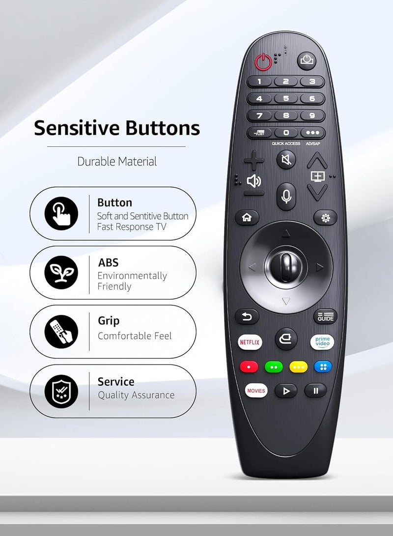 Replacement for LG Smart TV Magic Remote Control with Voice and Pointer Function,Compatible with AN-MR650,AN-MR18BA,AN-MR19BA,AN-MR20GA,AN-MR21GA,AN-MR22GA,AN-MR23GA,AN-MR24GA - Image 5