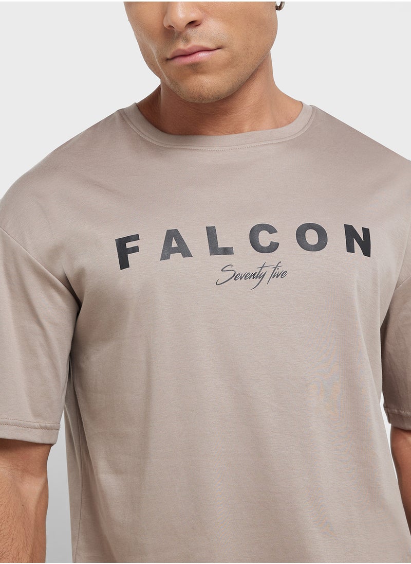 Graphic Print Oversized T-Shirt