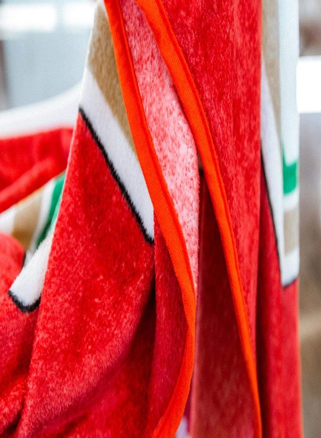 Toynk بطانية هينز كاتشب المحشوة بشعار | غلاف شيربا مريح للكنبة، السرير | بطانية فleece خفيفة للغاية وناعمة | ديكور منزلي غريب | 45 × 60 بوصة - Image 5