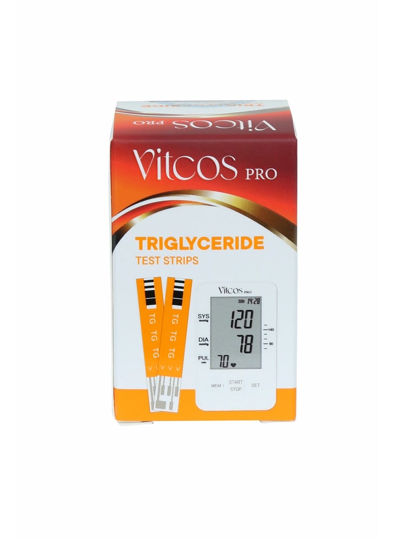 VITCOS TRIGLYCERIDE TEST STRIPS 10S