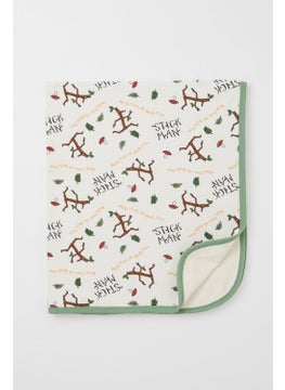 Breeze Newborn Baby Blanket Tree Man Pattern Standard, Ecru  - Image 1